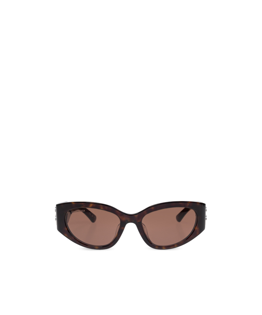 Balenciaga Bossy Tortoiseshell-effect Sunglasses In Brown