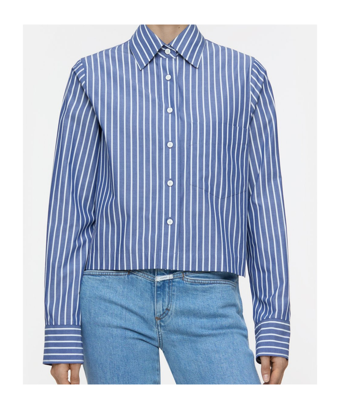 Shop Closed Striped Shirt In Blue