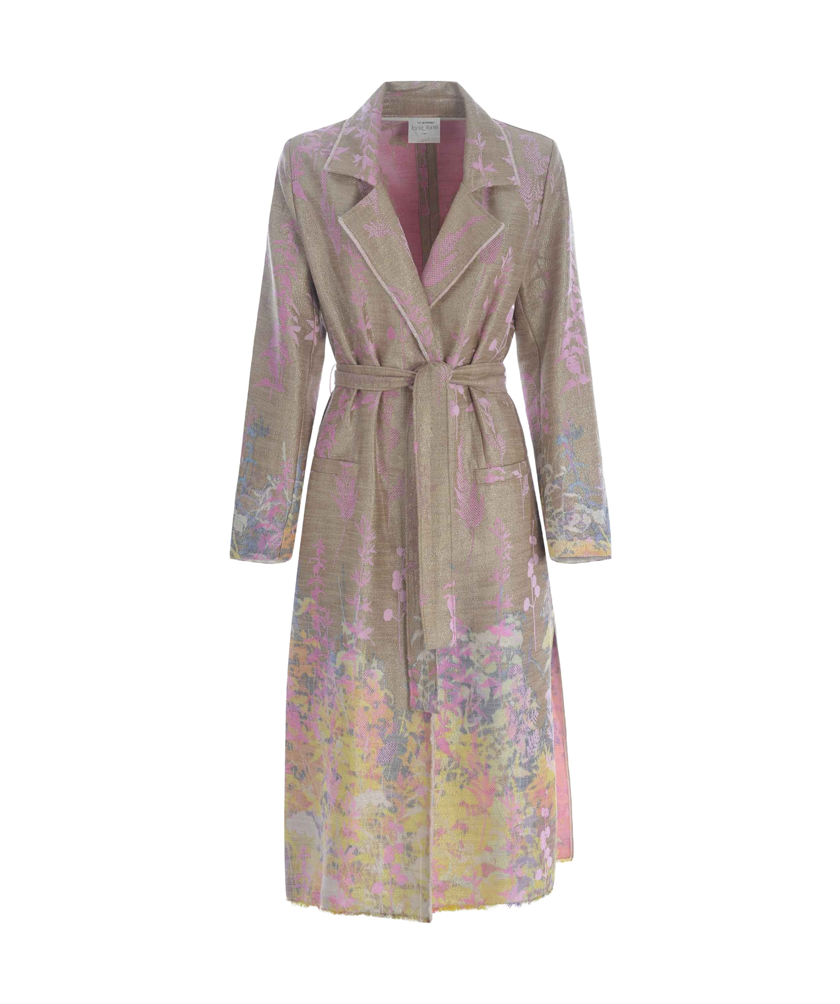 Forte Forte Jacquard Coat In Multi