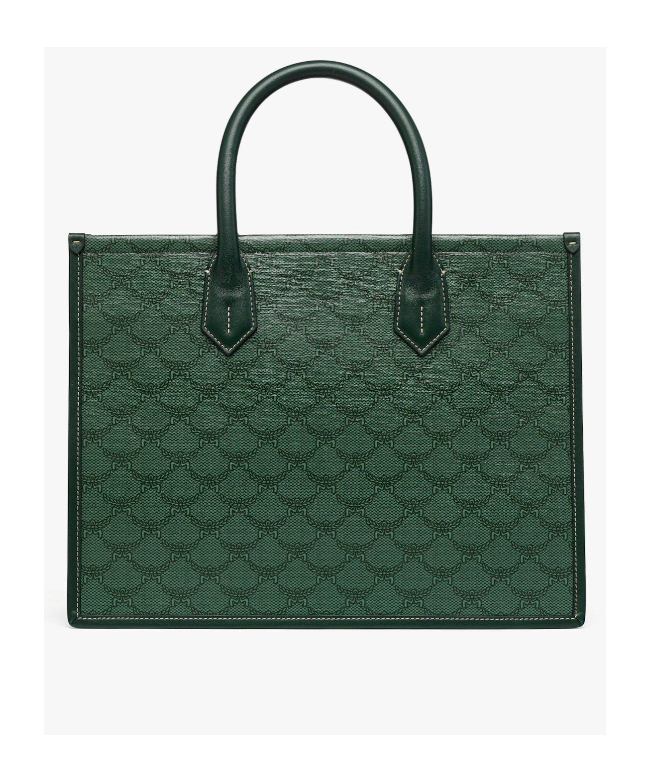 Mcm Himmel Loretos Medium Shoulder Bag In Green