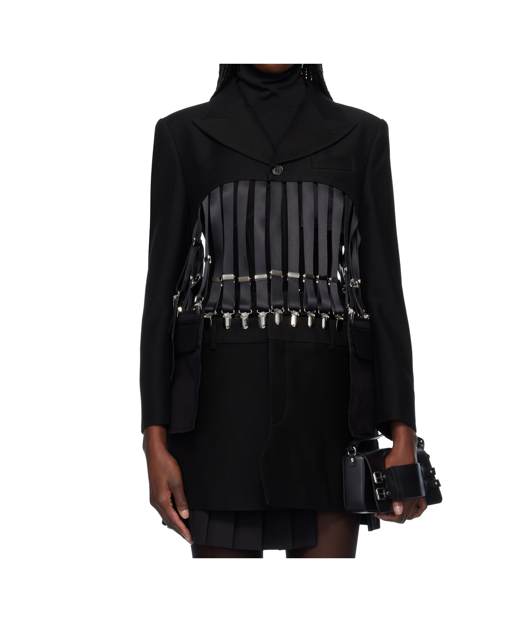 Comme Des Garçons Long Sleeve Blazer In Black