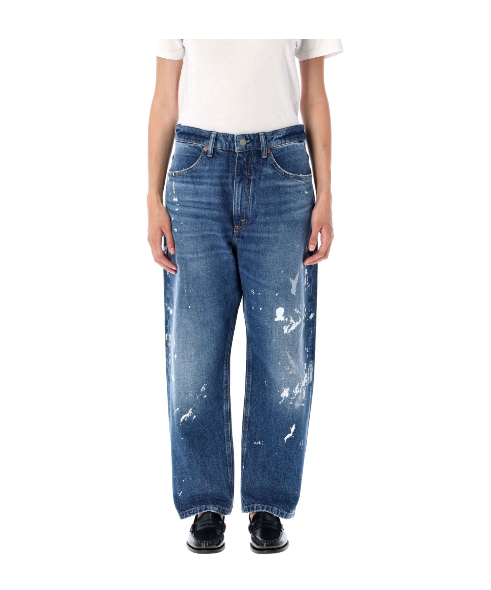 Polo Ralph Lauren Denim Trousers Distressed Belt Loops In Blue