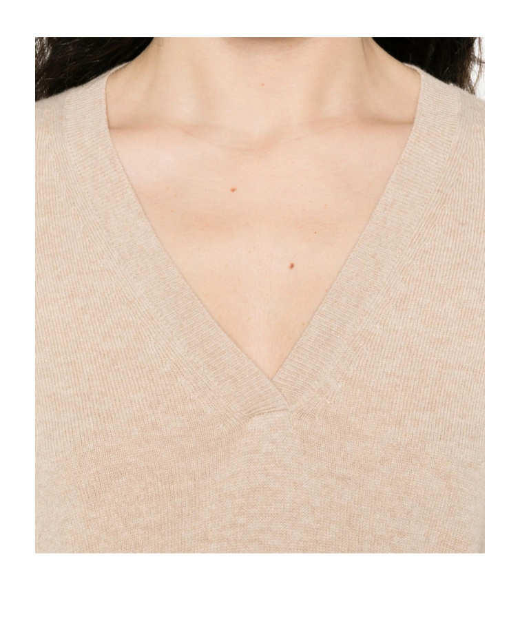 Fabiana Filippi Sequin-embellished V-neck Sweater In Pink