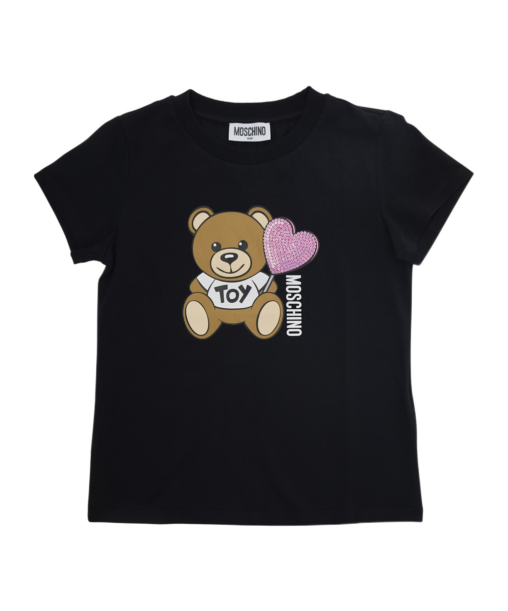 Moschino Teddy Bear-print T-shirt In Black