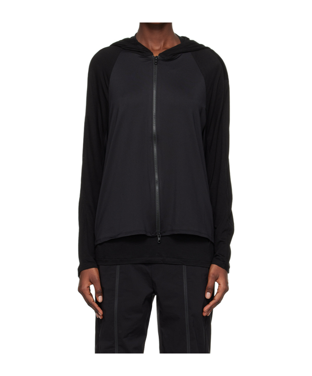 Post Archive Faction (paf) Stitchable Hooded Sweatshirt In Black