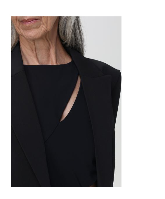 Patrizia Pepe Peak-lapels Single-breasted Blazer In Black