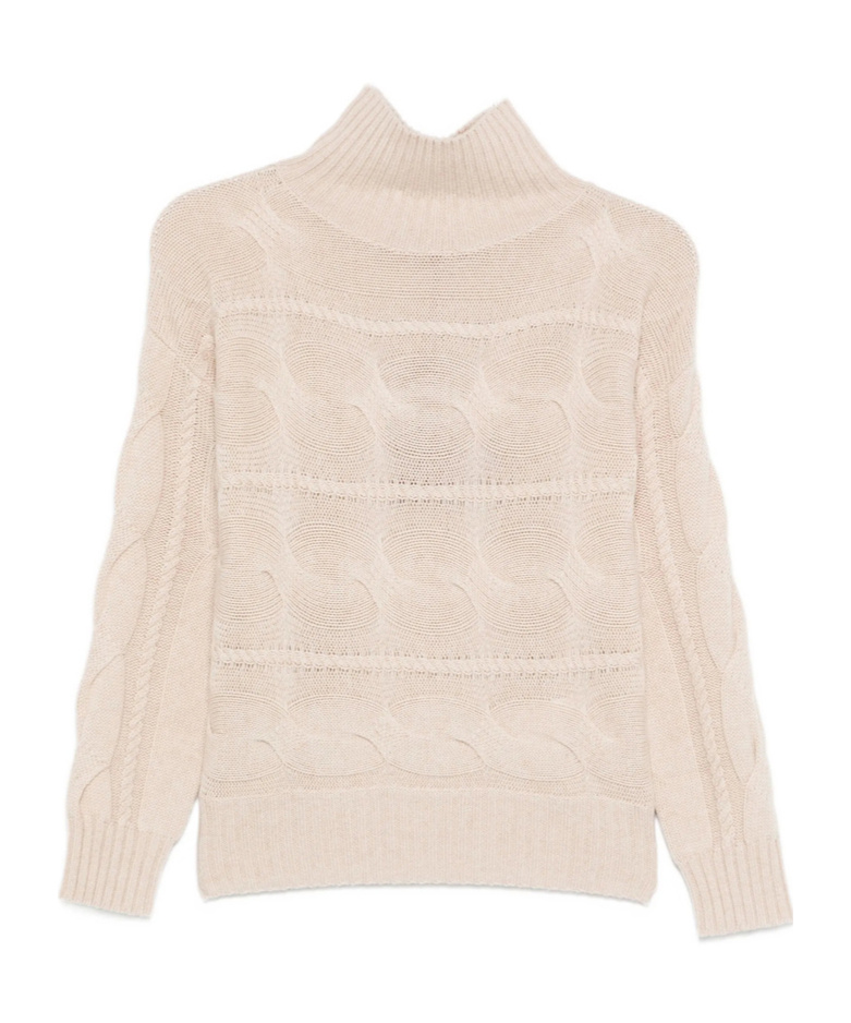 Max Mara Long-sleeved Sweater In Neutral