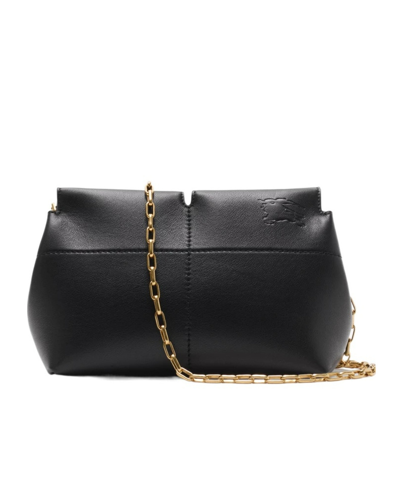 Burberry Snip Chain Shoulder Bag In Black