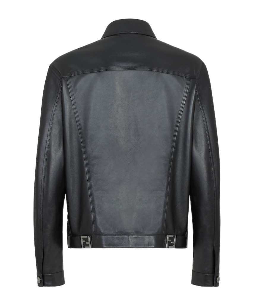 Fendi Blouson Jacket In Black