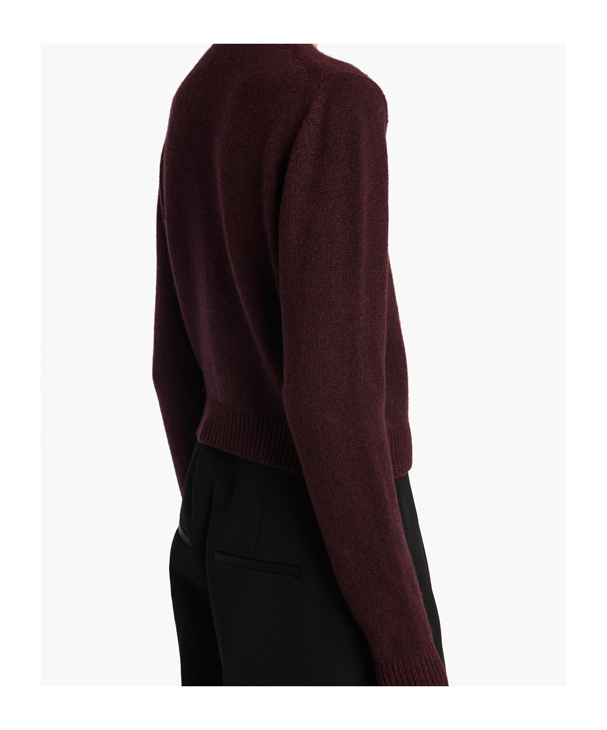 Khaite Plum Cashmere Knit Everheart Cardigan In Purple