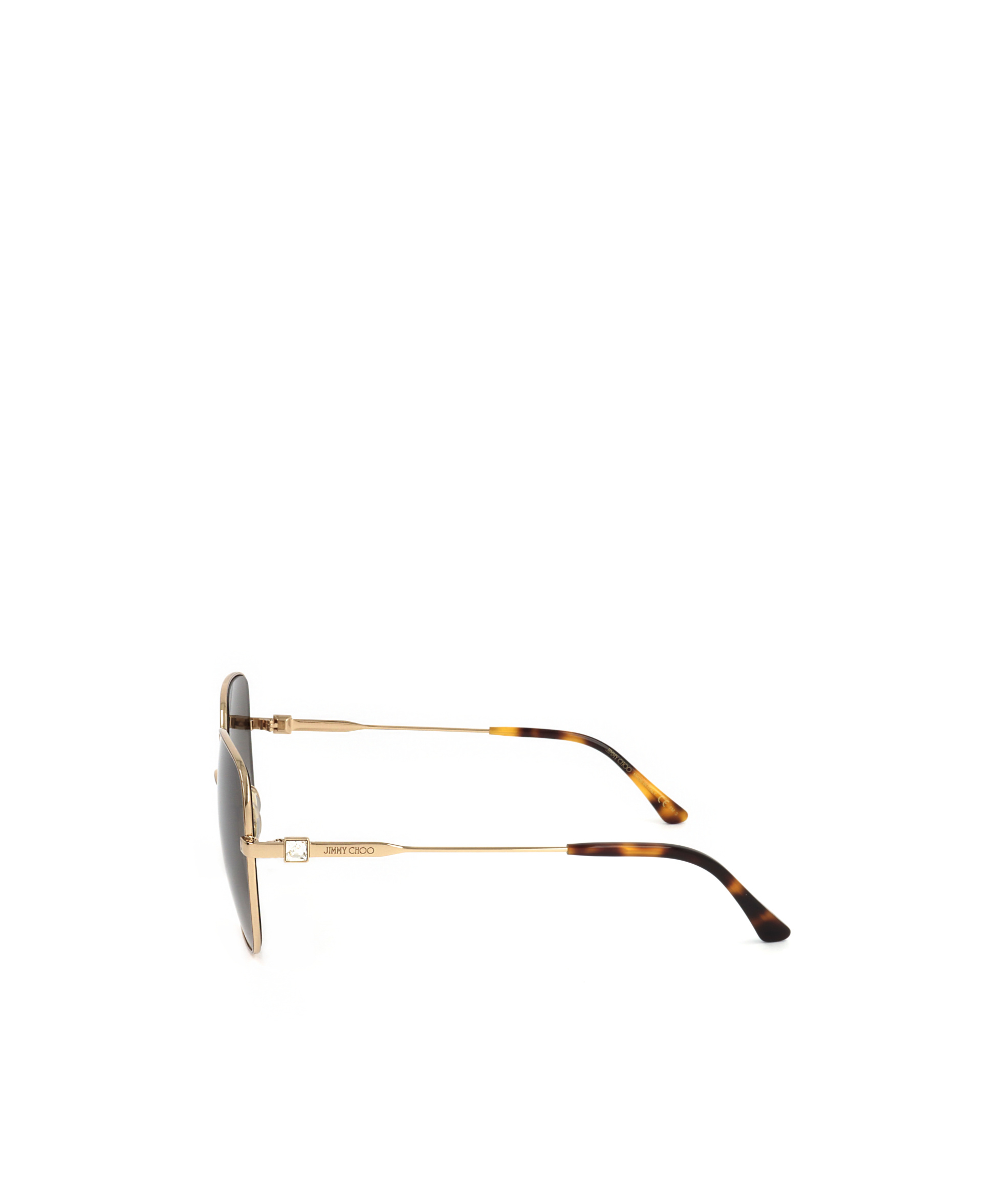 Jimmy Choo Geometric Frame Sunglasses In Gray