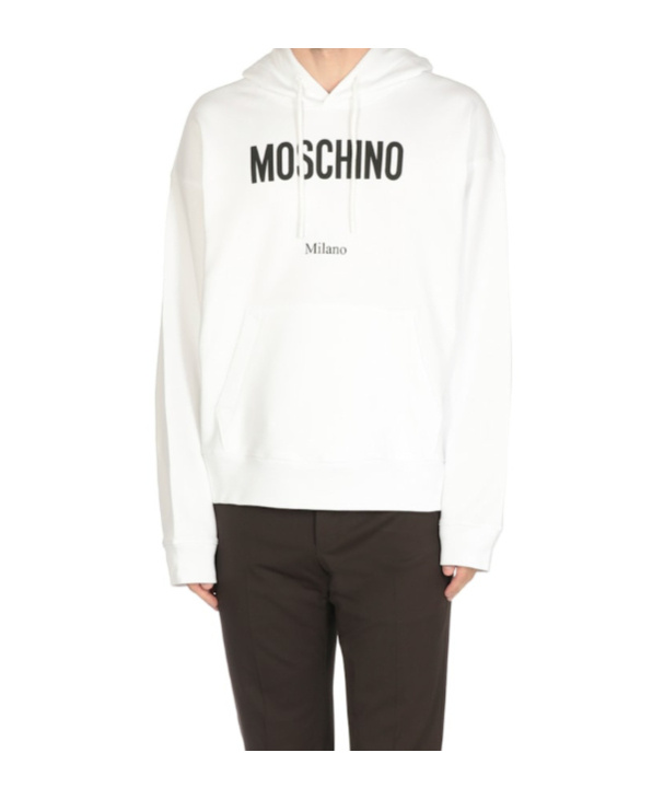 Moschino Long-sleeved Sweatshirt In White