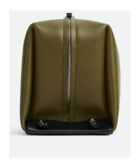 Bottega Veneta Medium Logo Toiletry Bag In Green