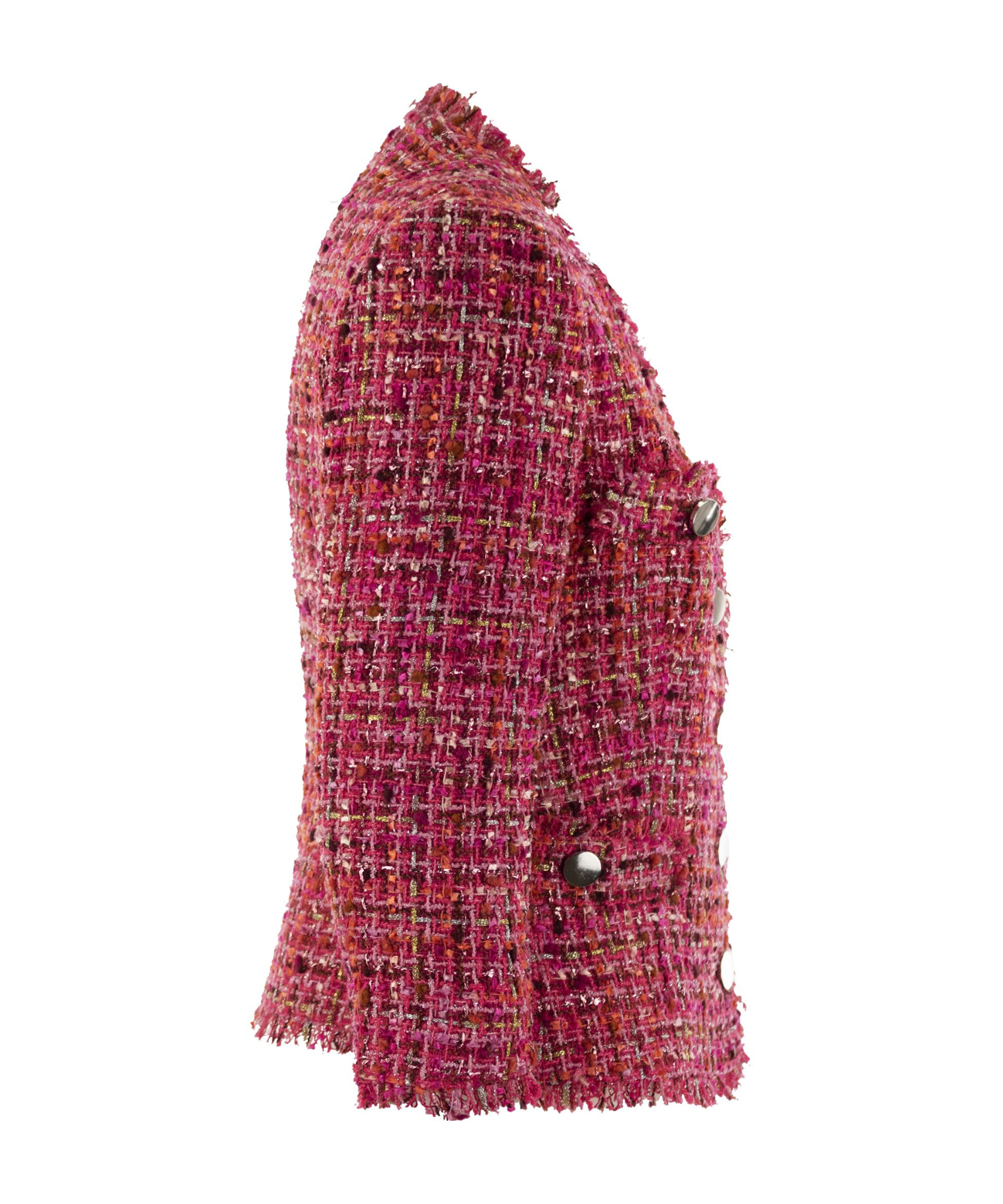 Tagliatore Dharma Tweed Jacket In Red
