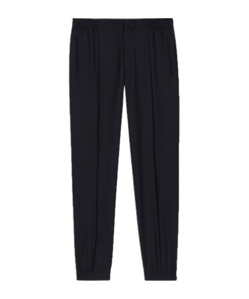 PAUL SMITH ELASTICATED-WAIST TAPERED TROUSERS