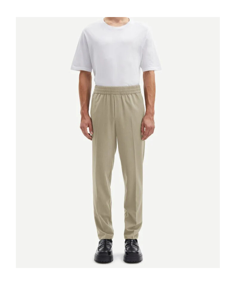 Samsoe & Samsoe Elastic Casual Pants In Neutral