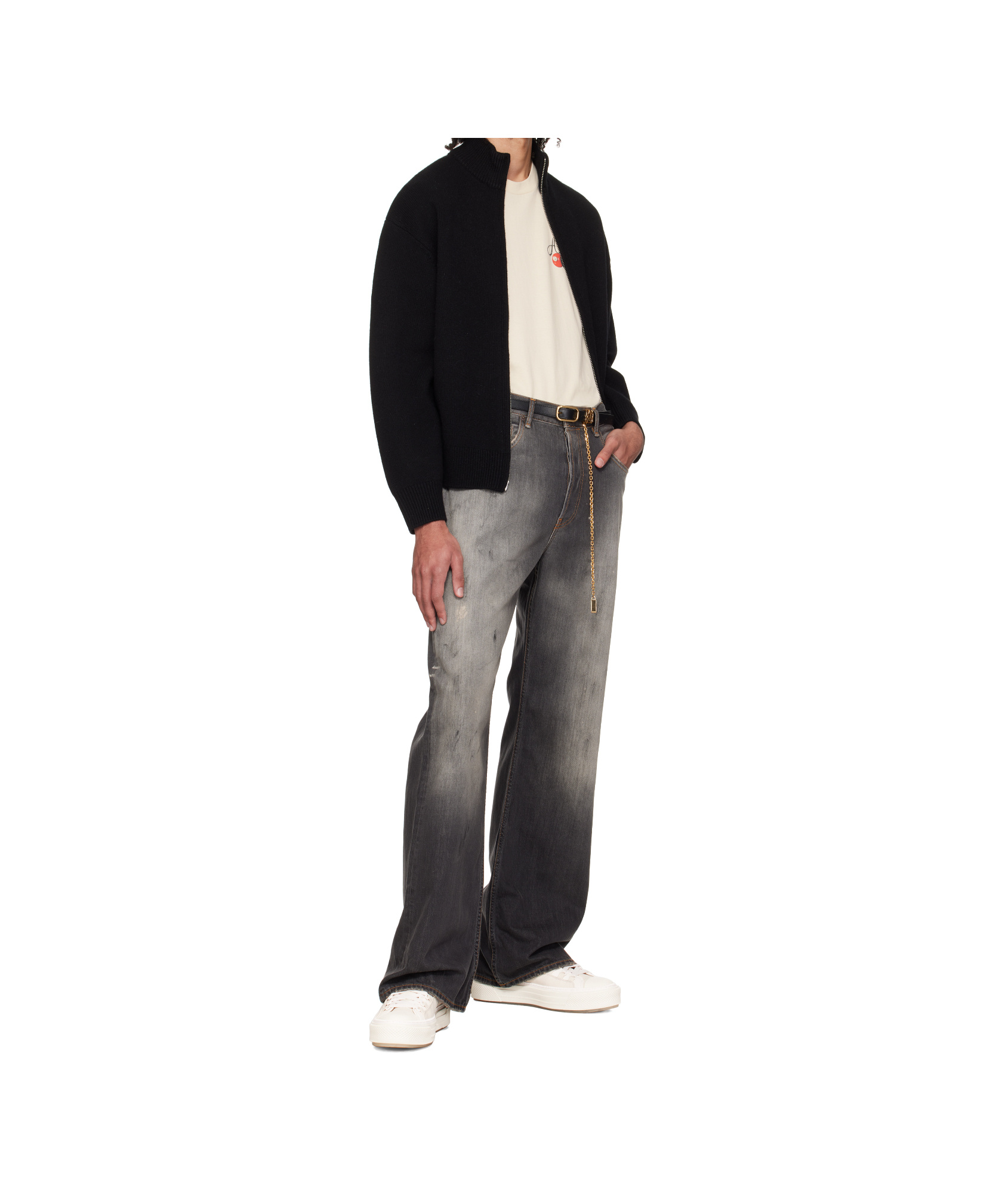 Amiri Ma Chain Belt In Black
