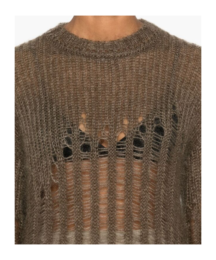 Ann Demeulemeester Rigmor Sweater In Brown