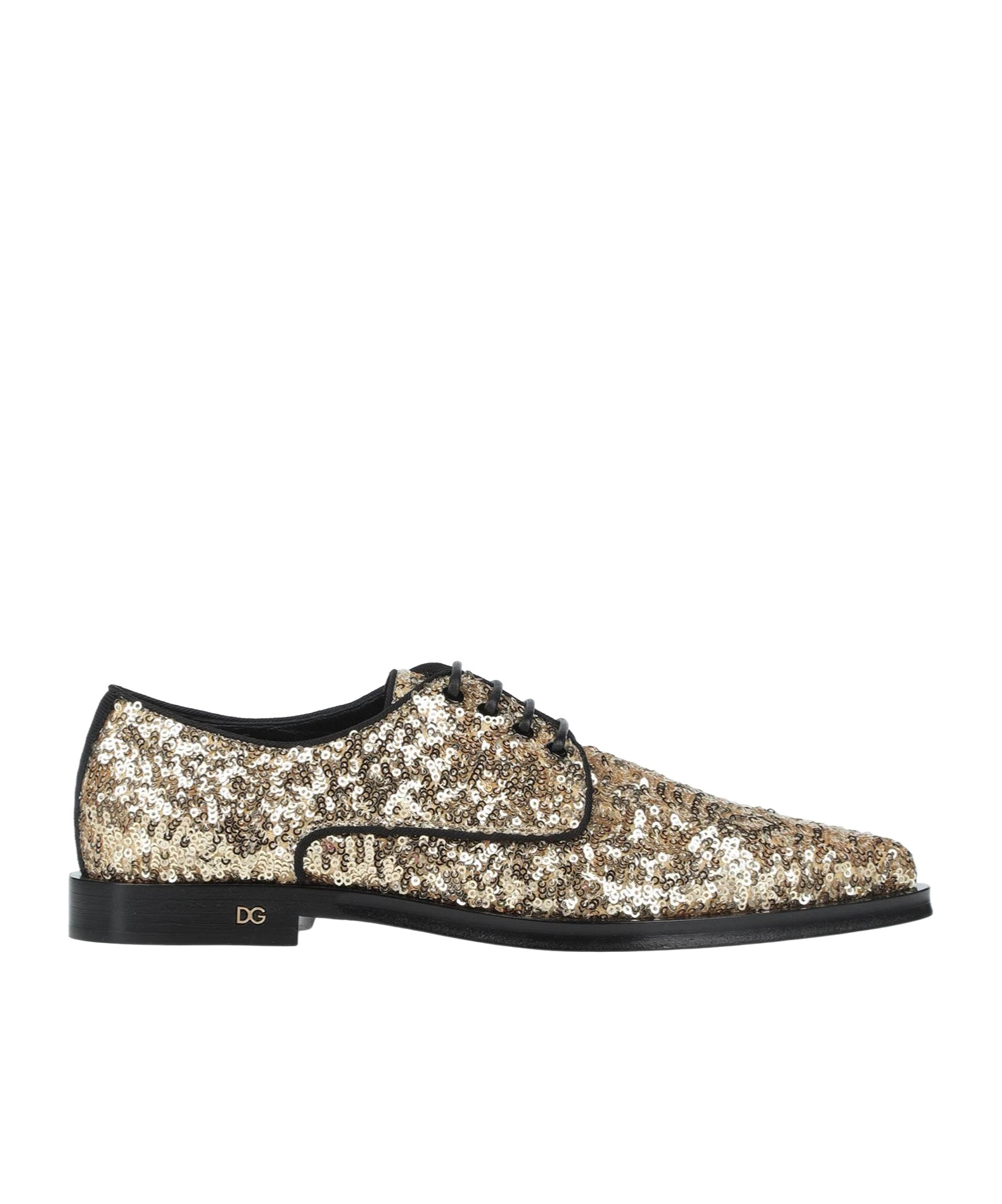 Dolce & Gabbana Pointed-toe Sequined Flats In Multicolor