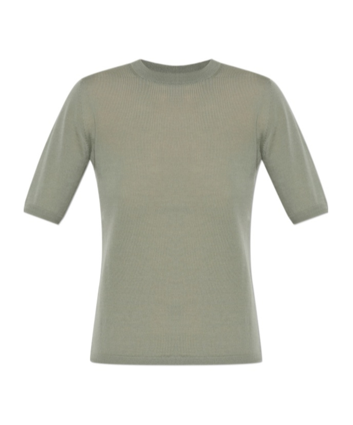 Max Mara Gerico Short Sleeve Virgin Wool Sweater