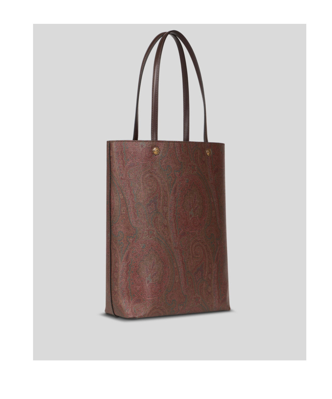 Etro Paisleyprint Opentop Tote Bag In Brown