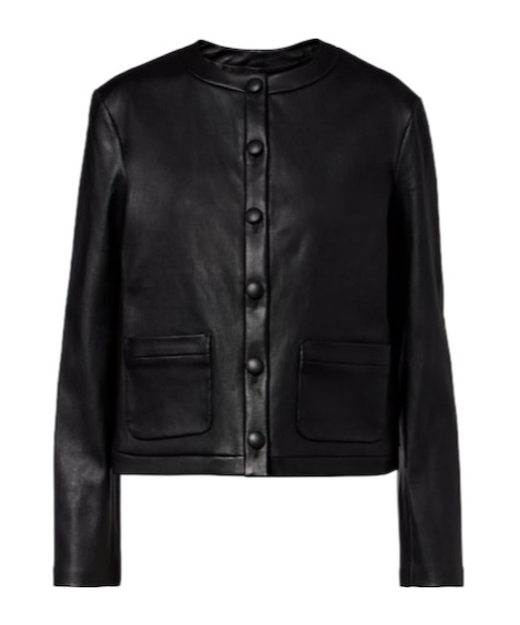 Stouls Gabrielle Leather Jacket In Black
