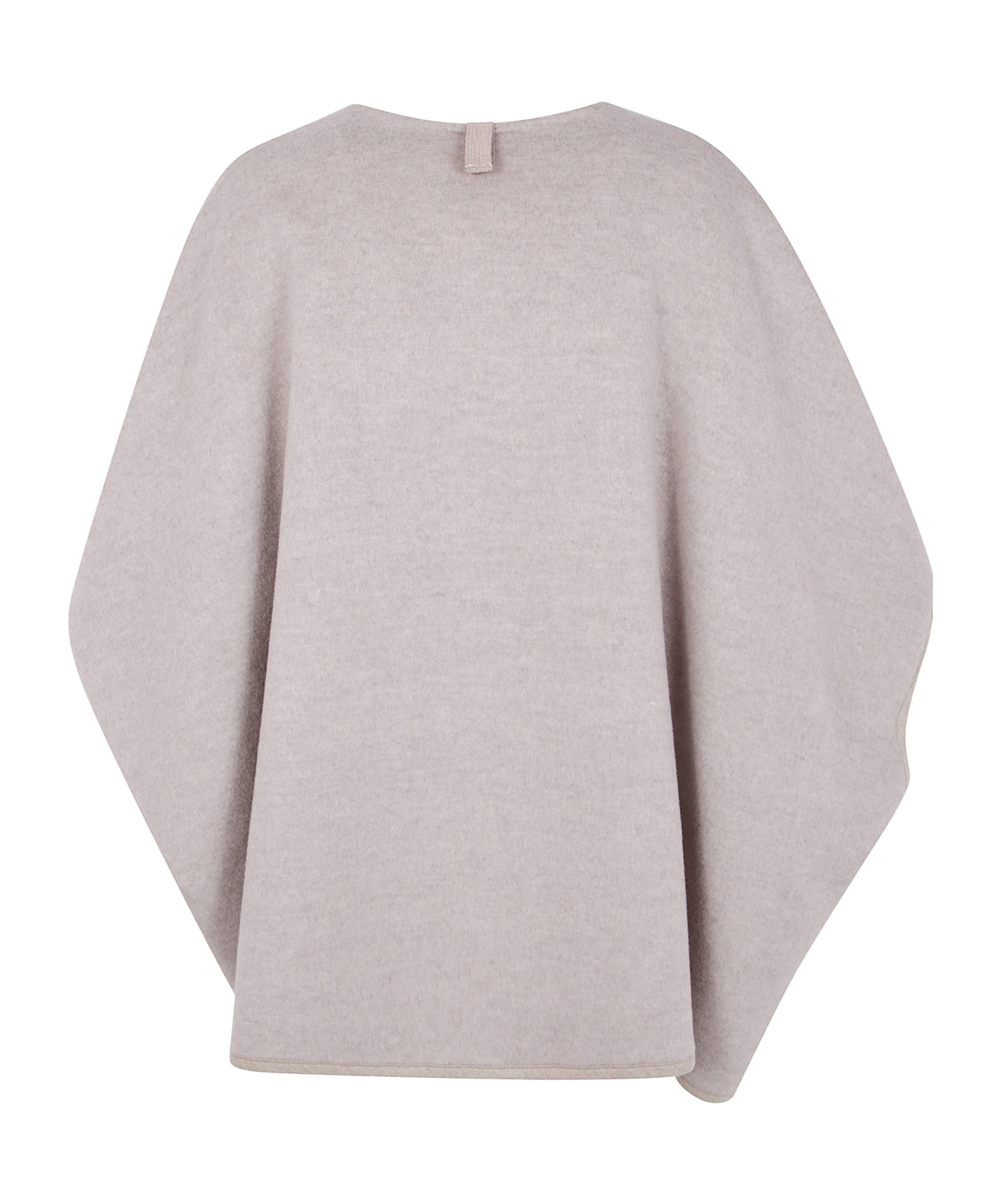 Fabiana Filippi Double Cape Wiht Detail In Gray