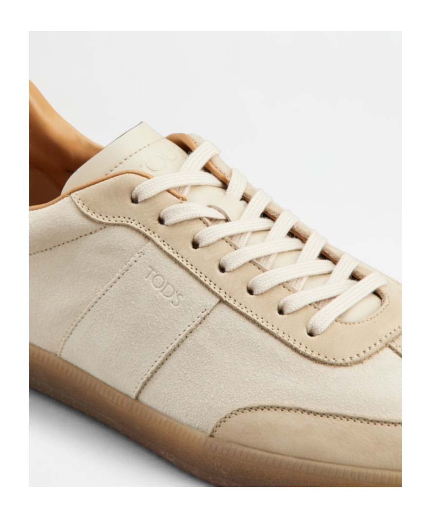 Tod's Man Sneakers Beige Size 12 Leather In Neutral