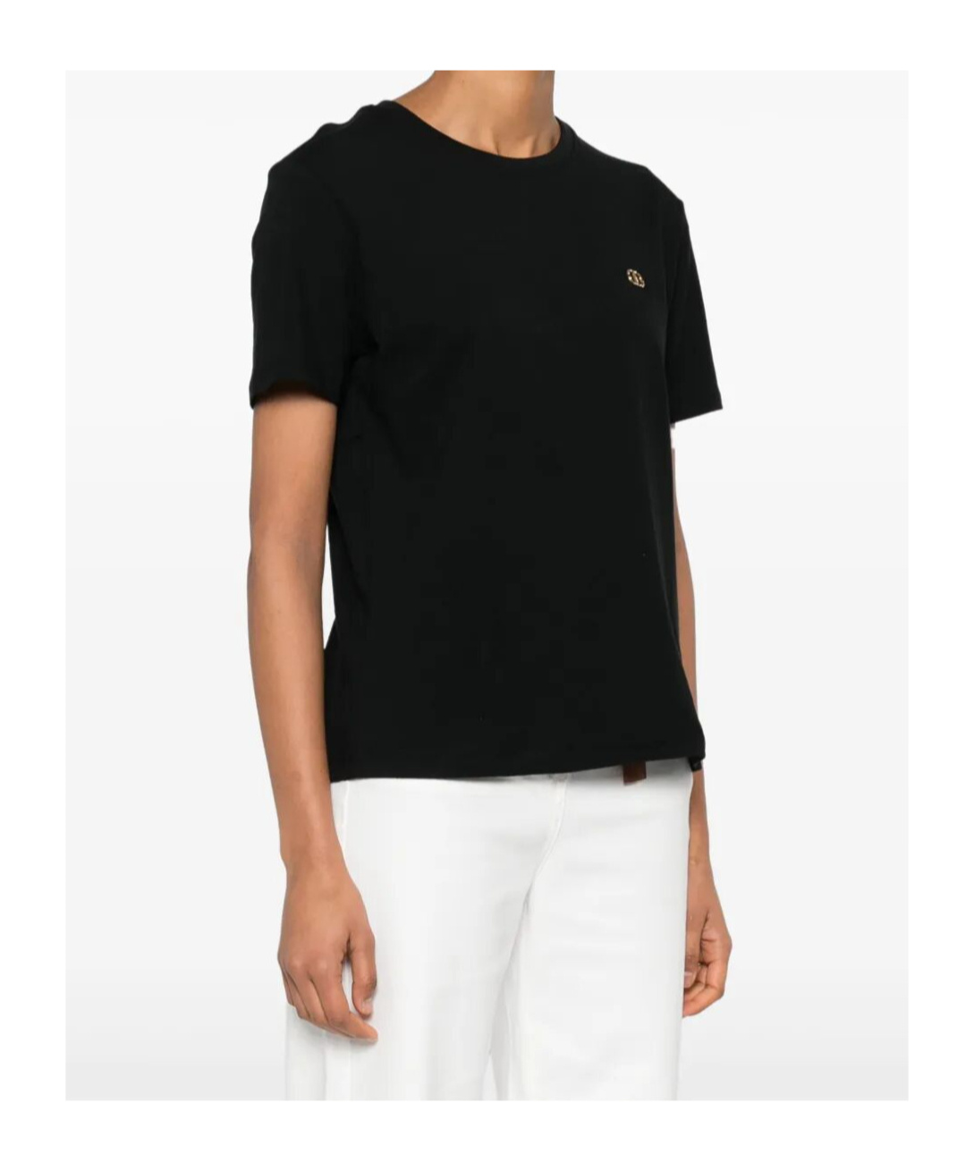 Shop Twinset Oval T-plaque T-shirt