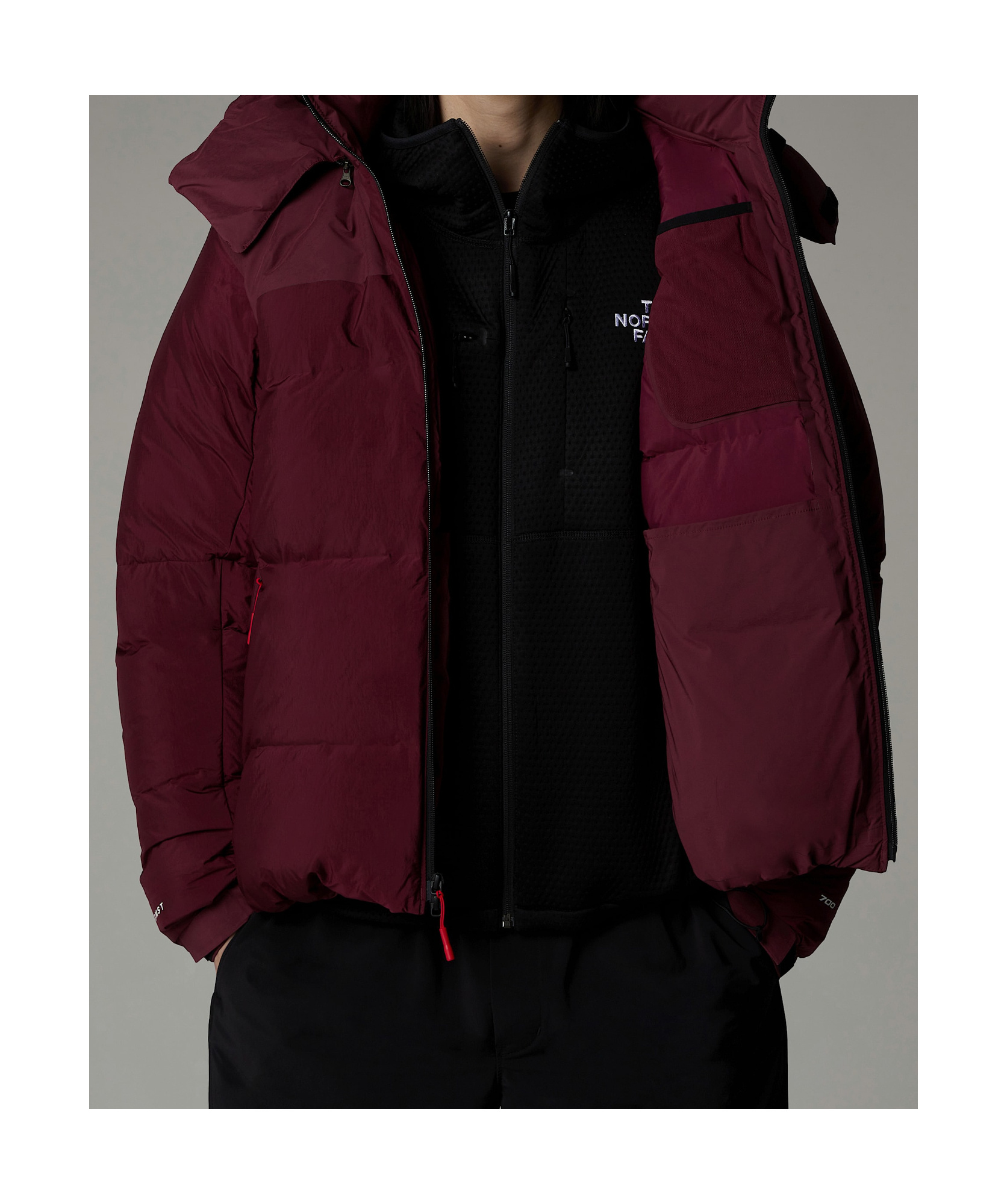 Shop The North Face Rmst Himalayan Baltoro Hodoed Down Jacket In Brown