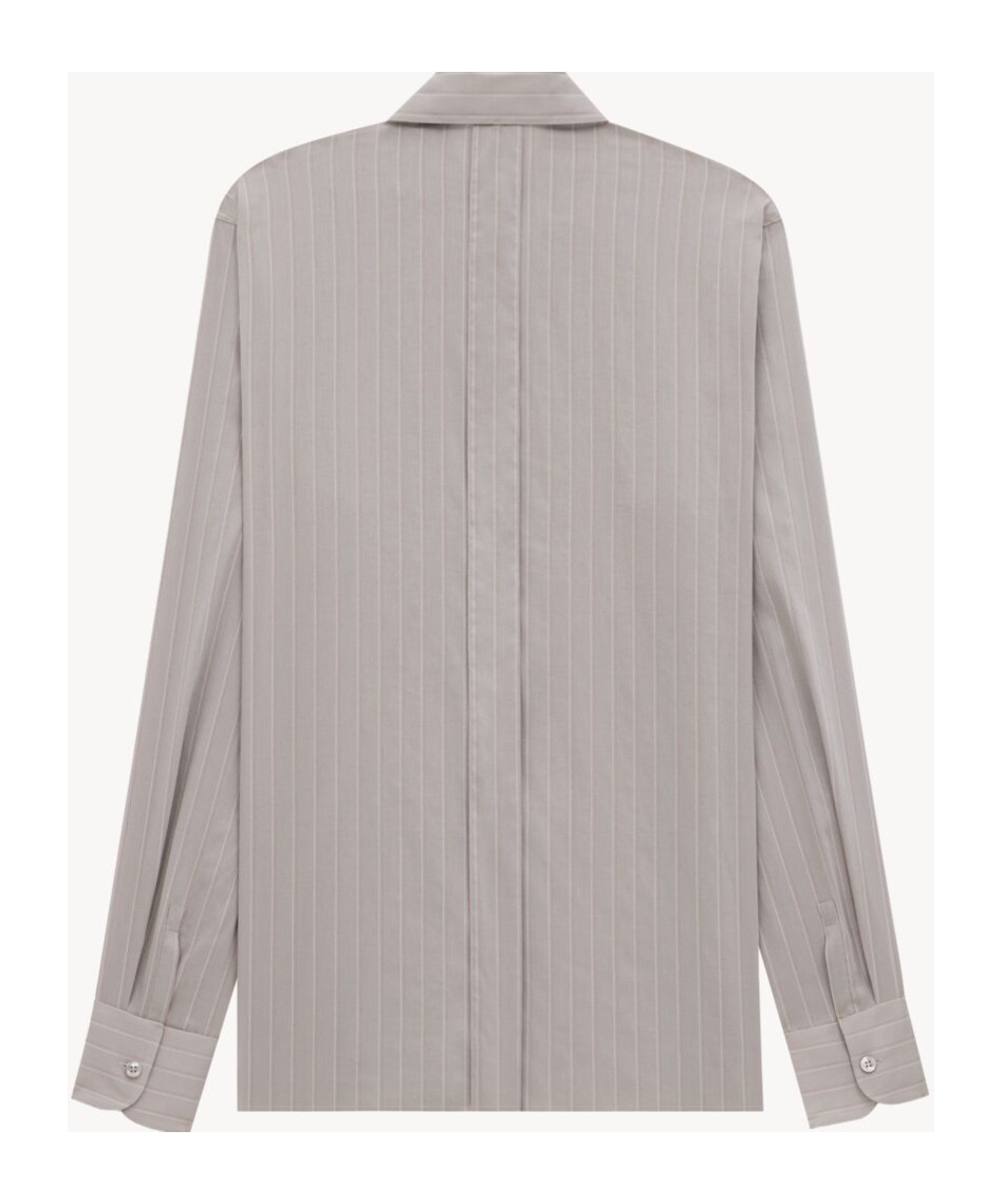 Saint Laurent Button-down Shirt In Gray