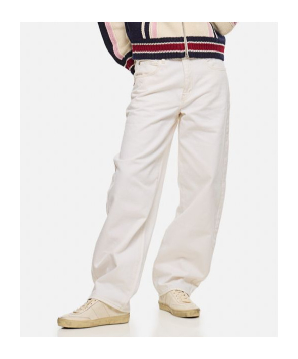 Frame Le Mec Raw After Denim Pants In White