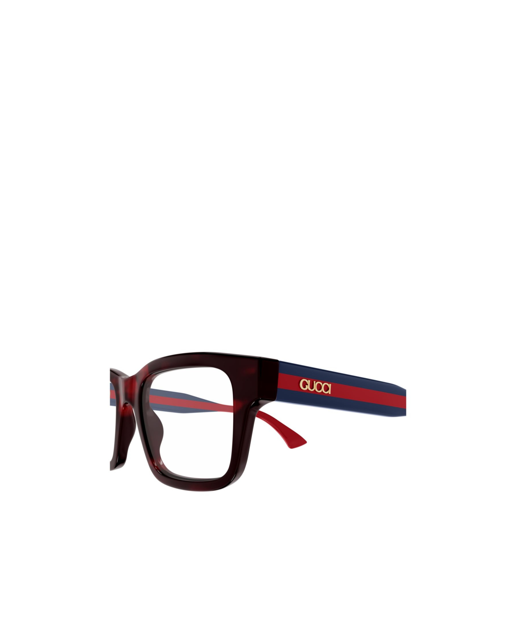 Gucci Tortoiseshell Rectangle-frame Glasses In Black