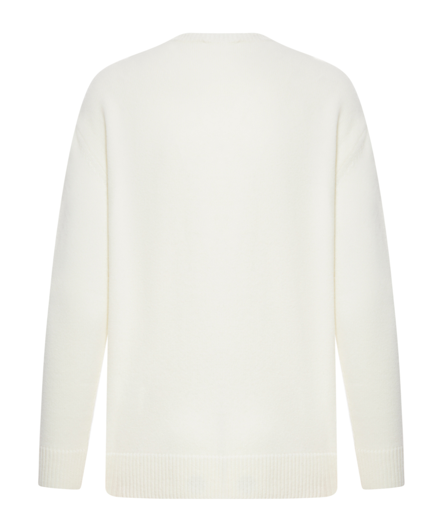 Max Mara Form With Embroidery And Sequins Pullover In White