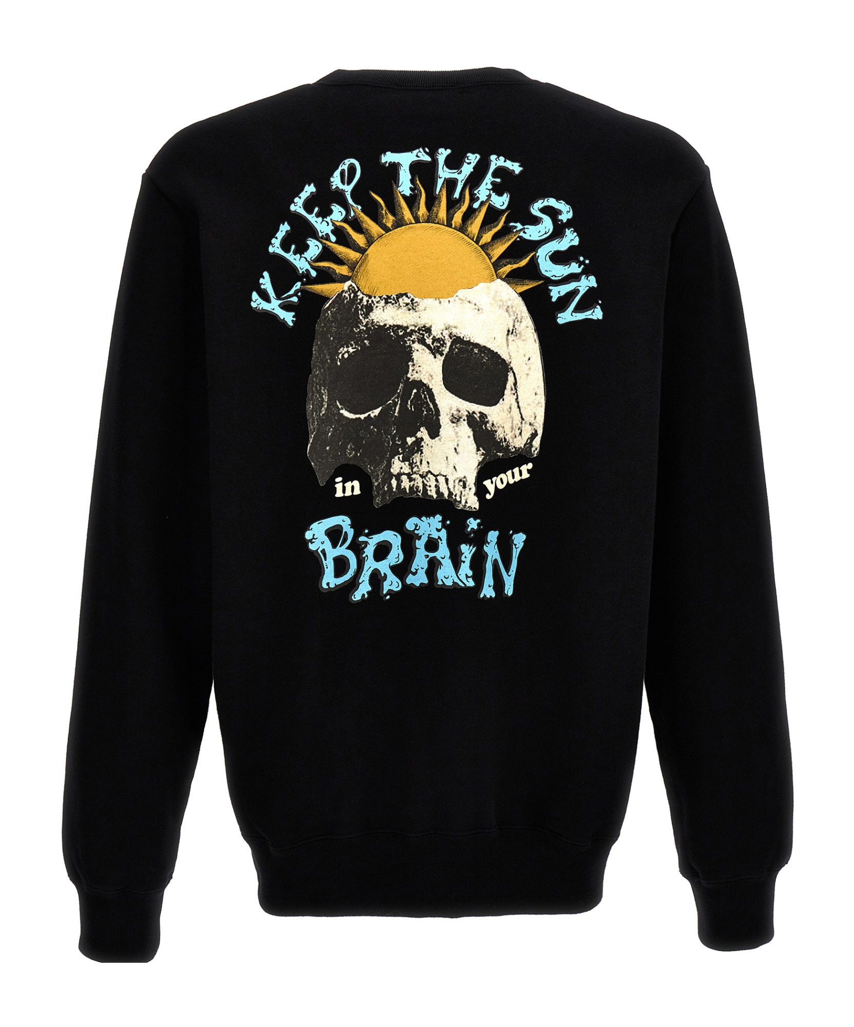 Undercover "sun Brain" Crew Neck Sweatshirt In Black