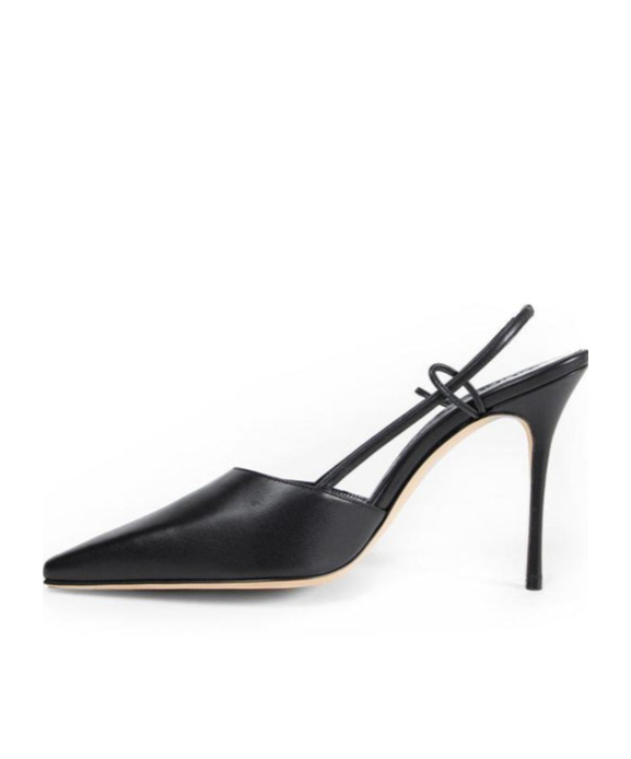 Manolo Blahnik Touki Slingack Pumps In Animal Print