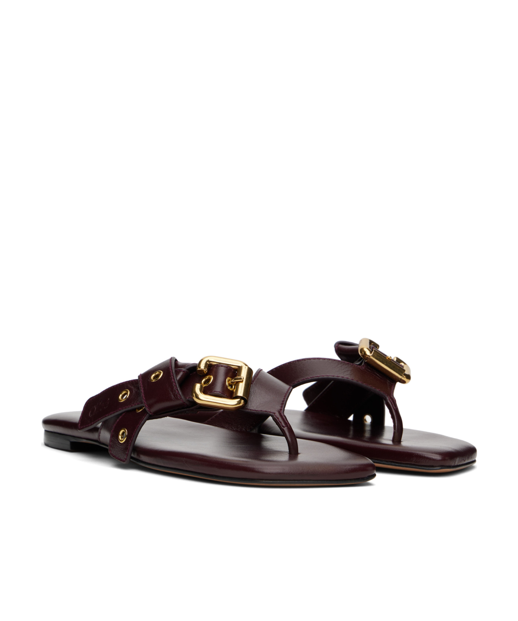 Chloé Clim-toed Sandals In Black