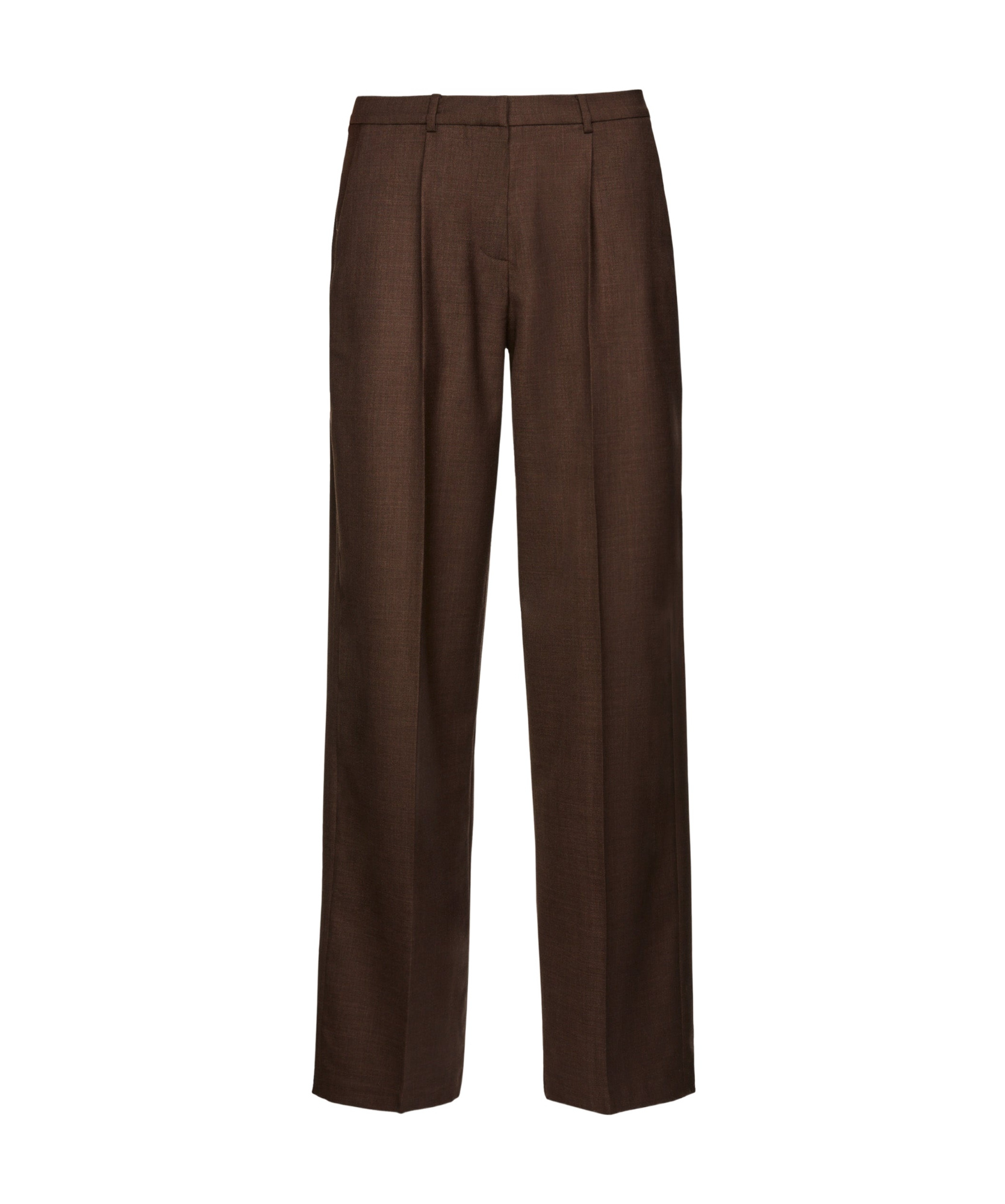 Magda Butrym Belt-loop Casual Pants In Brown