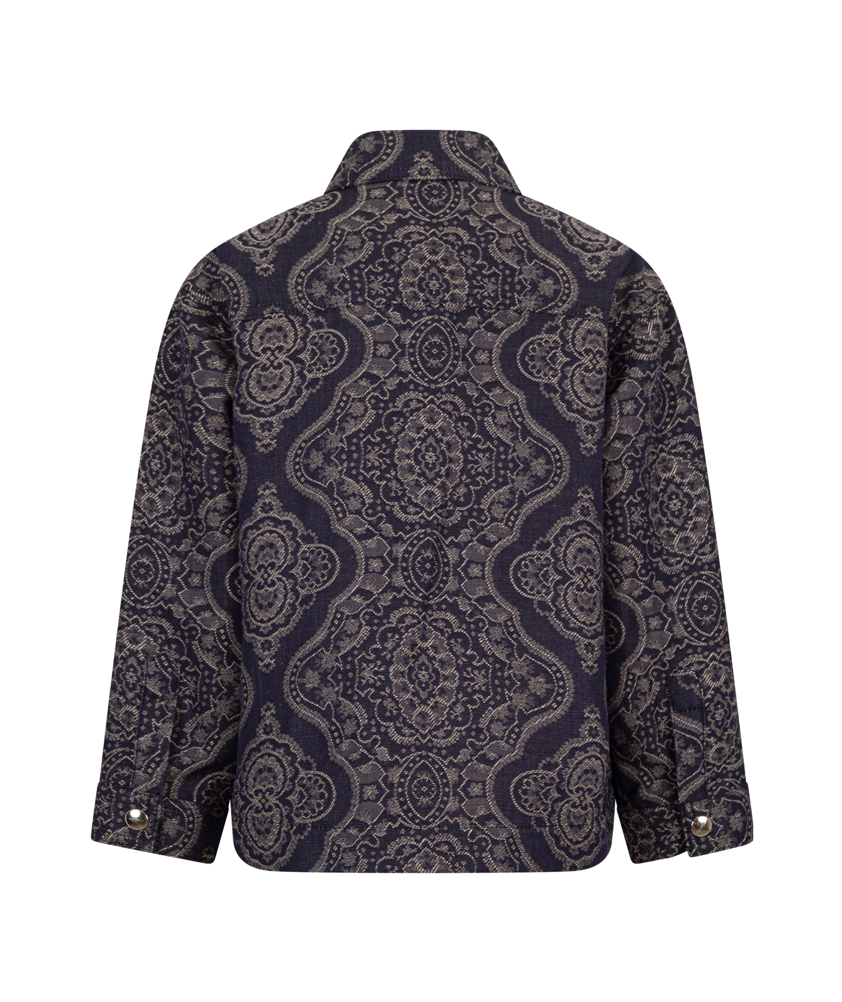 Etro Patterned-jacquard Shirt Jacket In Black