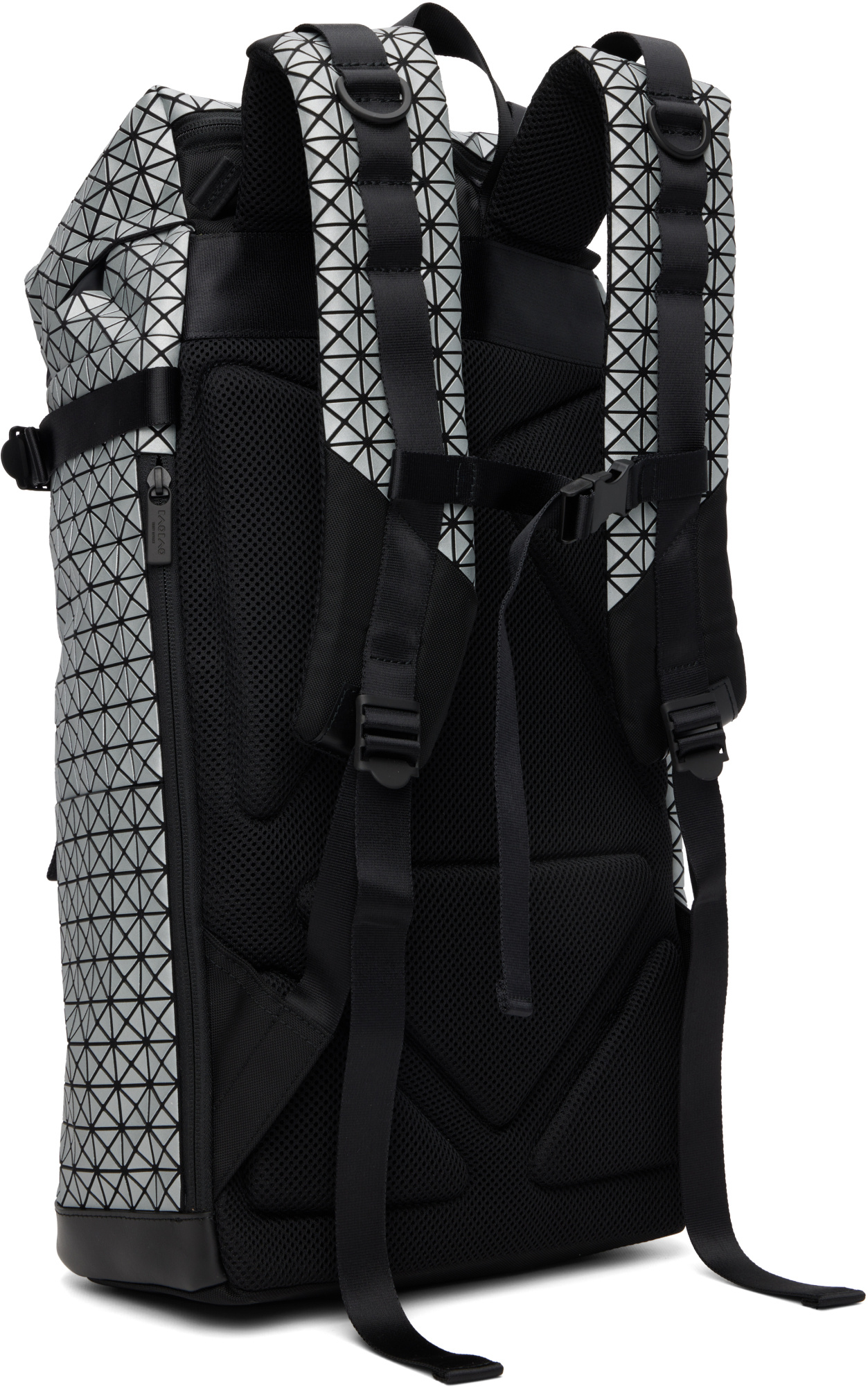 Bao Bao Issey Miyake Hiker Reflector Backpack In Silver