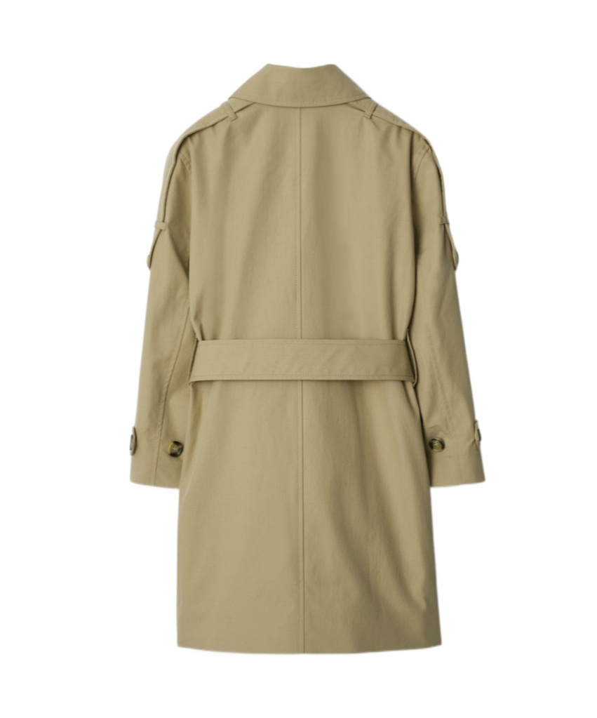 Burberry Belted Trench Coat In Nude