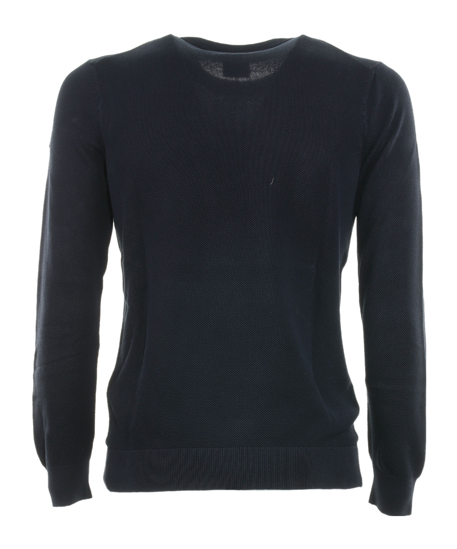 Shop Paul & Shark Long-sleeve Organic-cotton Jumper In Black