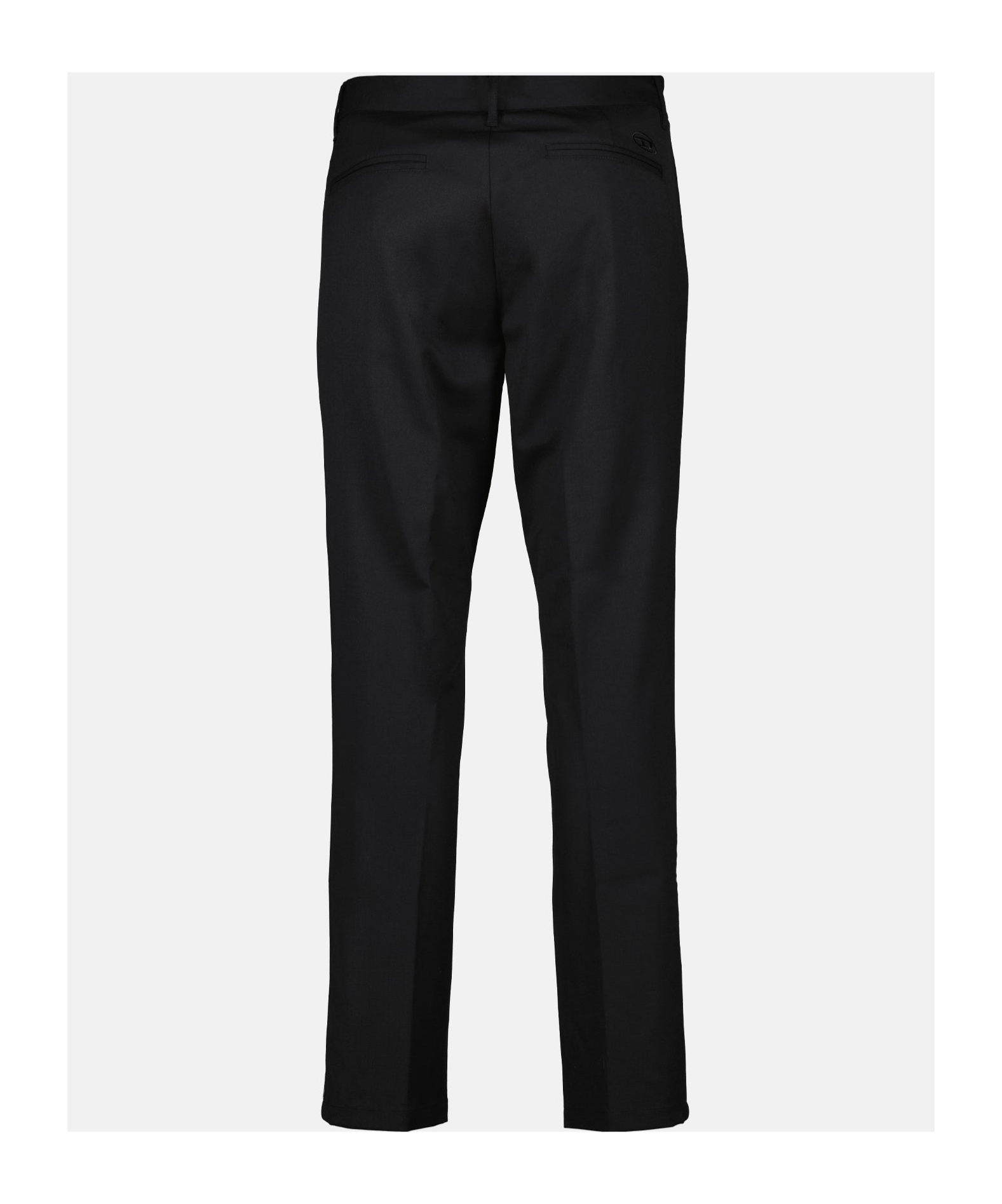 Diesel Belt-loop Casual Pants In Black