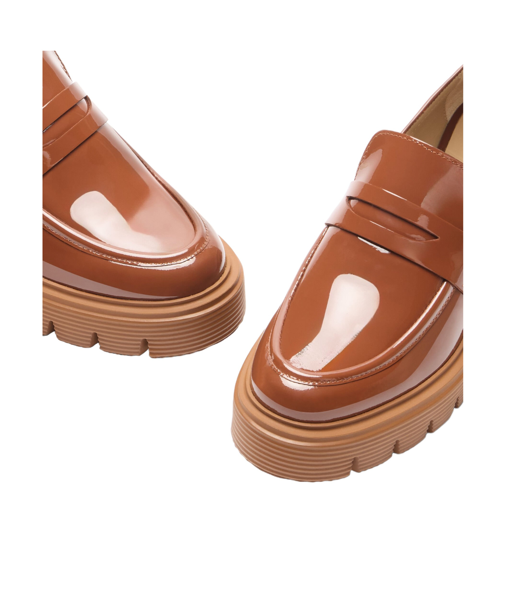 Stuart Weitzman 60mm Leather Loafers In Brown