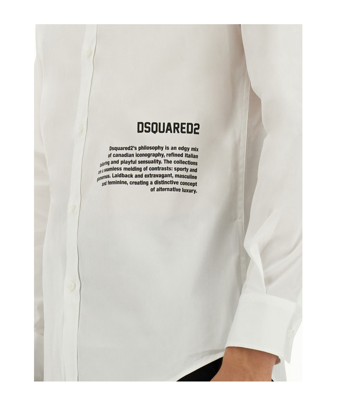 DSQUARED2 LOGO-PRINT SHIRT
