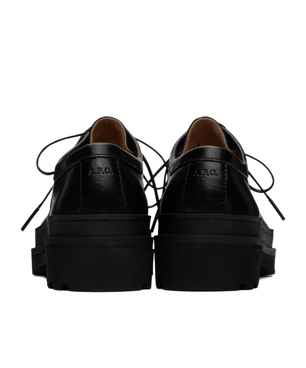 Apc Clem Derby Shoes In Black