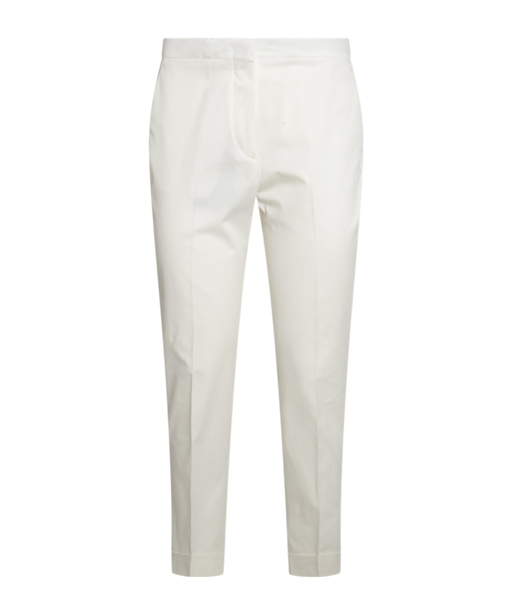 ETRO CROPPED STRETCH COTTON TROUSERS 