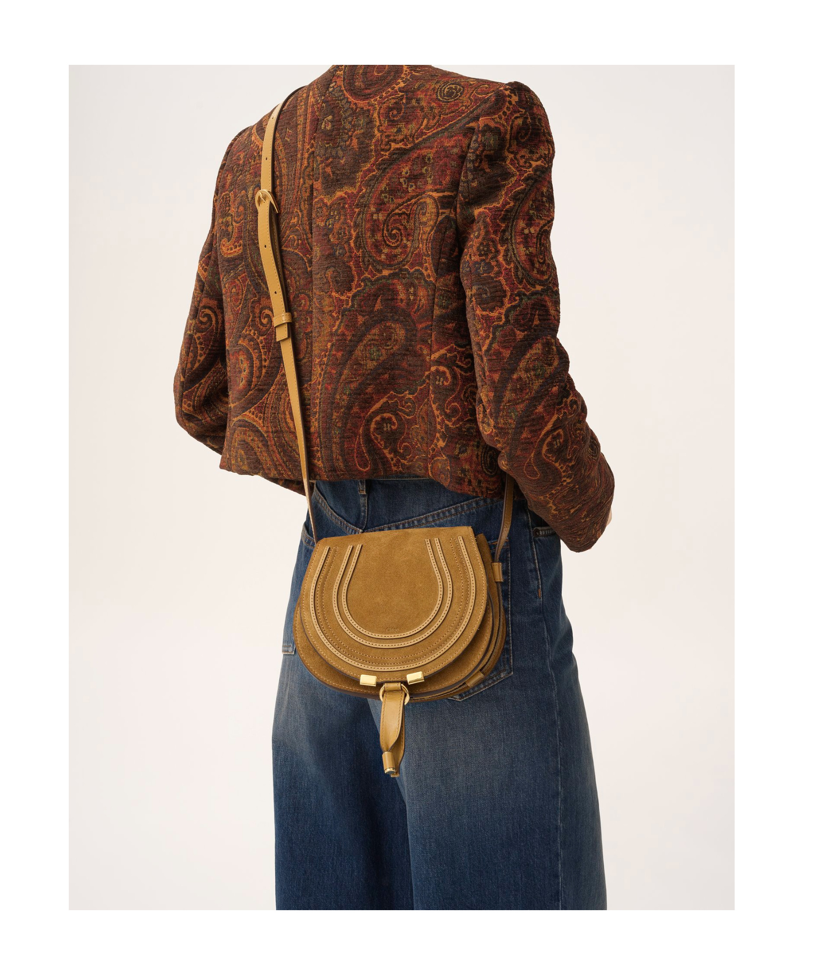 Chloé Small Flap Shoulder Bag In Brown