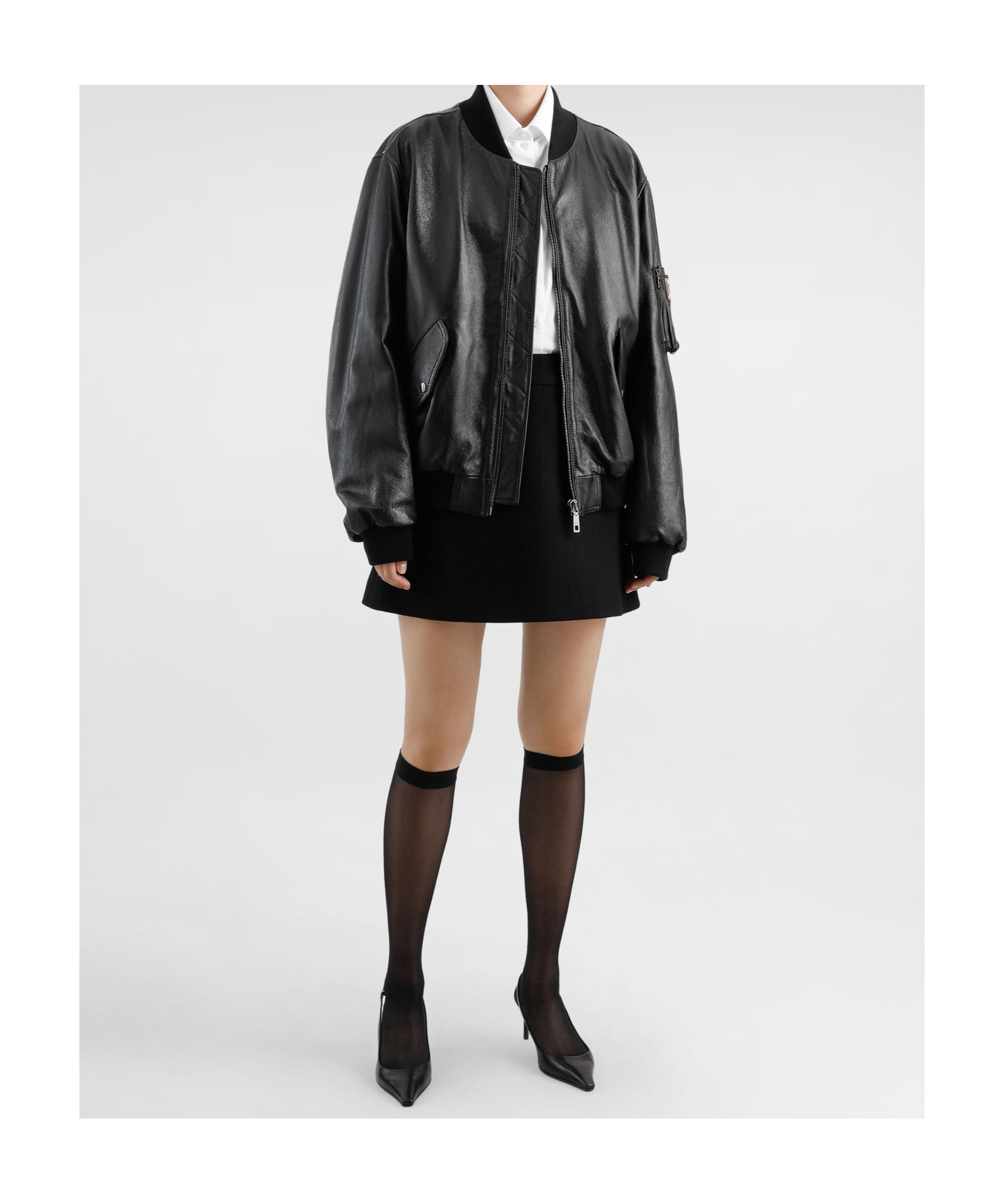 Dolce & Gabbana A-line Mini Skirt In Black
