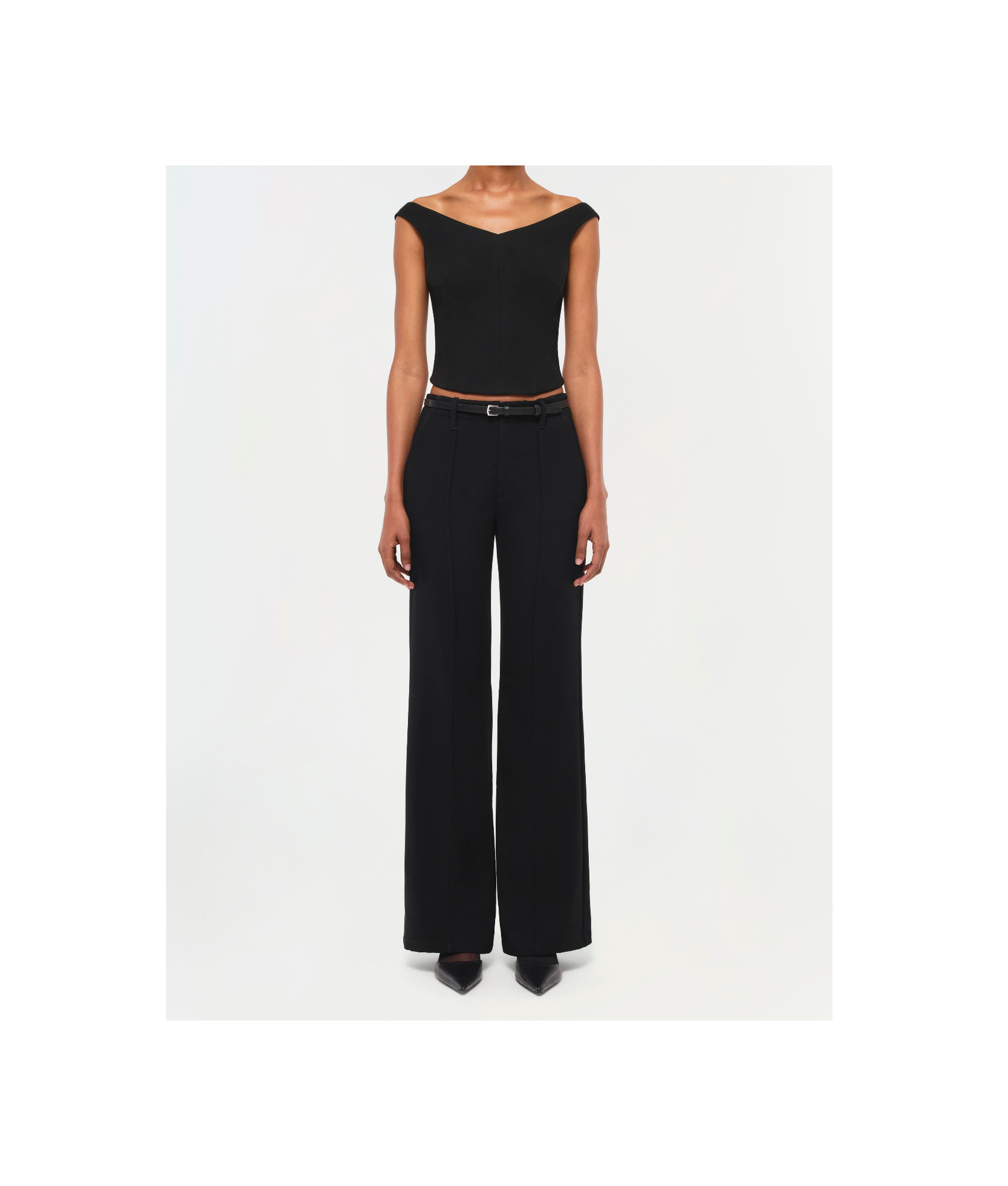 Simkhai Belt-loop Casual Pants In Black